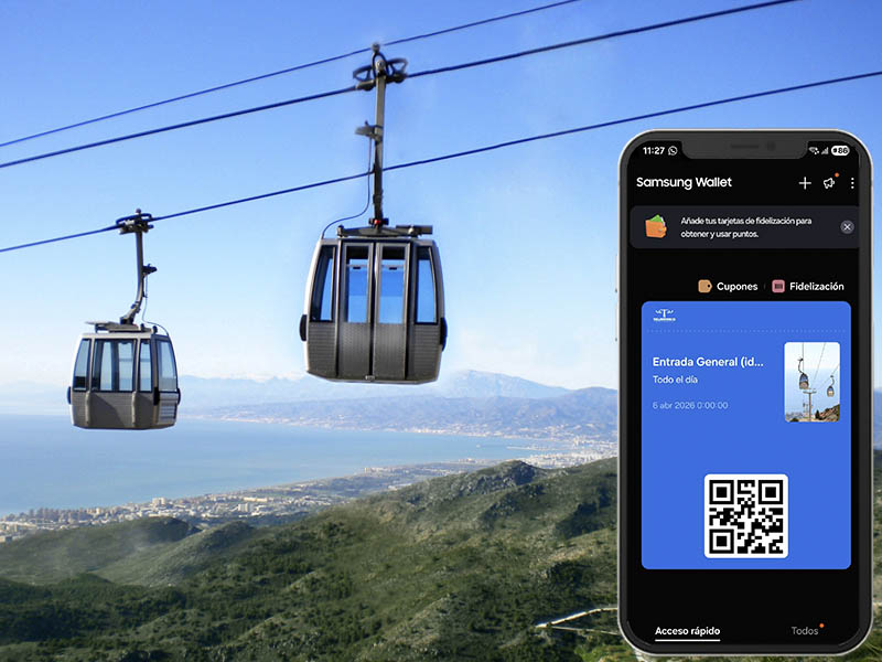 Samsung Wallet en Teleférico Benalmádena